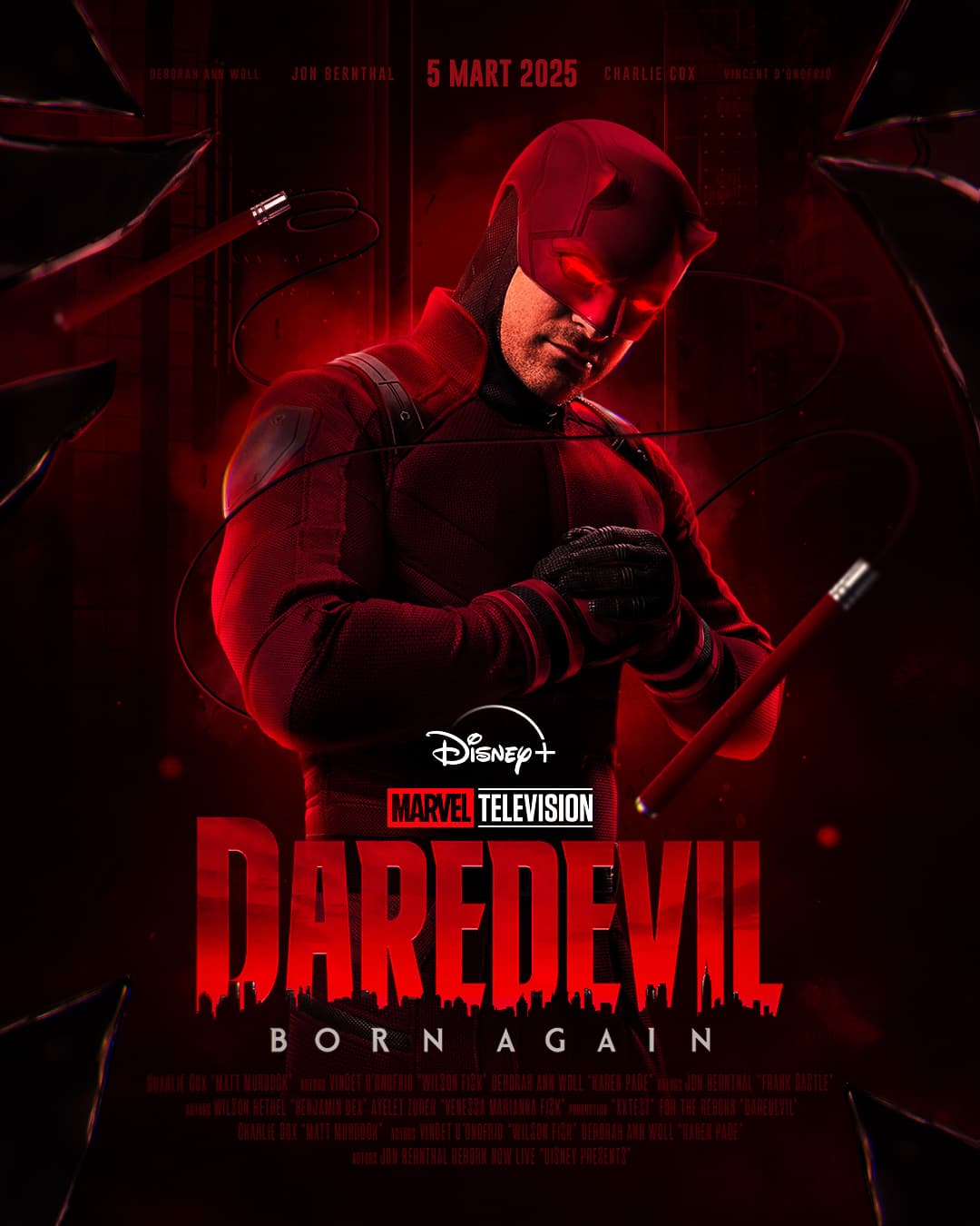 Daredevil Born Again Tv Series Poster Design cover