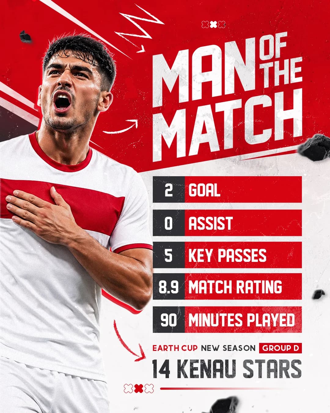 World Cup Turkiye Theme Instagram Post Template 5