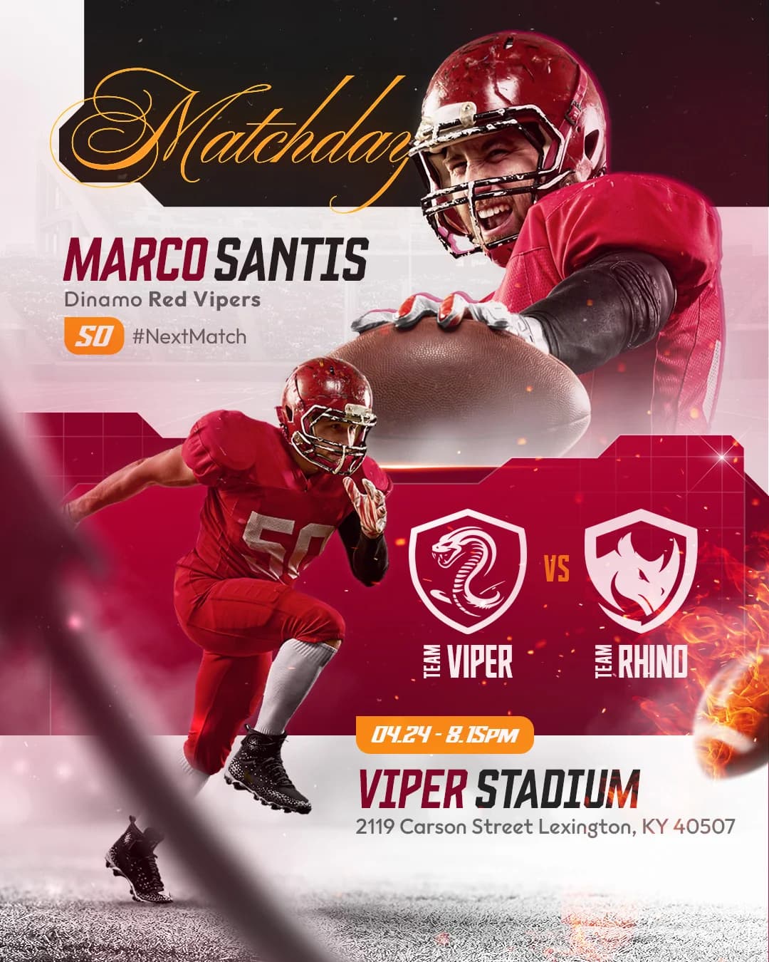NFL American Football Social Media Post Kit cover